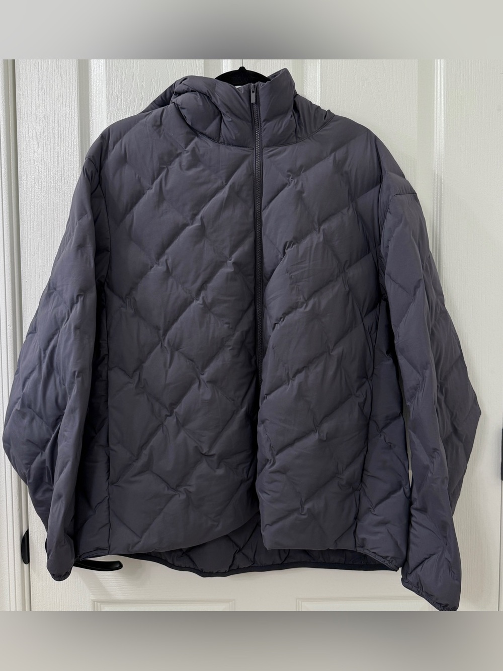 Uniqlo Pufftech Quilted Hooded Jacket XXL Charcoal / Black